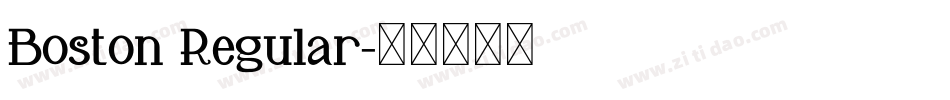 Boston Regular字体转换